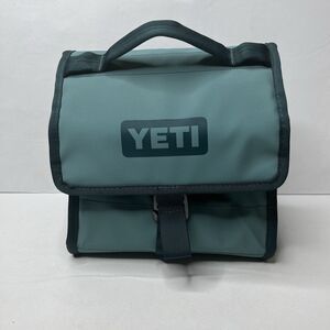YETI Daytrip Agave Teal Foldover Lunch Bag Cooler RARE Outdoors Hiking Camping